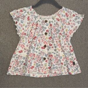 Modern moments Gerber size 3t Floral faux Button-Down Blouse